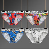 Soutong 4Pcs/lot Mens Briefs Underwear Pure Cotton