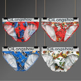 Soutong 4Pcs/lot Mens Briefs Underwear Pure Cotton