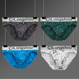 Soutong 4Pcs/lot Mens Briefs Underwear Pure Cotton